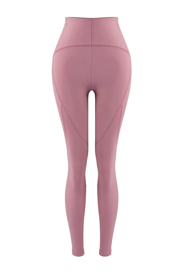 Dusty Rose Diver/Scuba Leggings Sports Leggings - 2