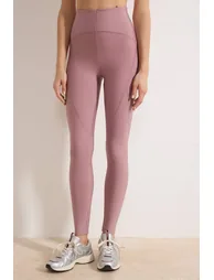 Dusty Rose Diver/Scuba Leggings Sports Leggings - 6