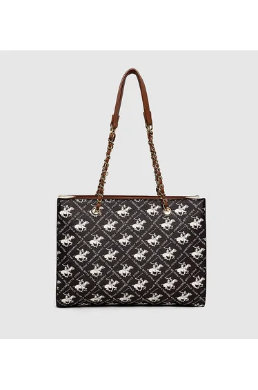 حقيبة نسائي بطبعة شعار