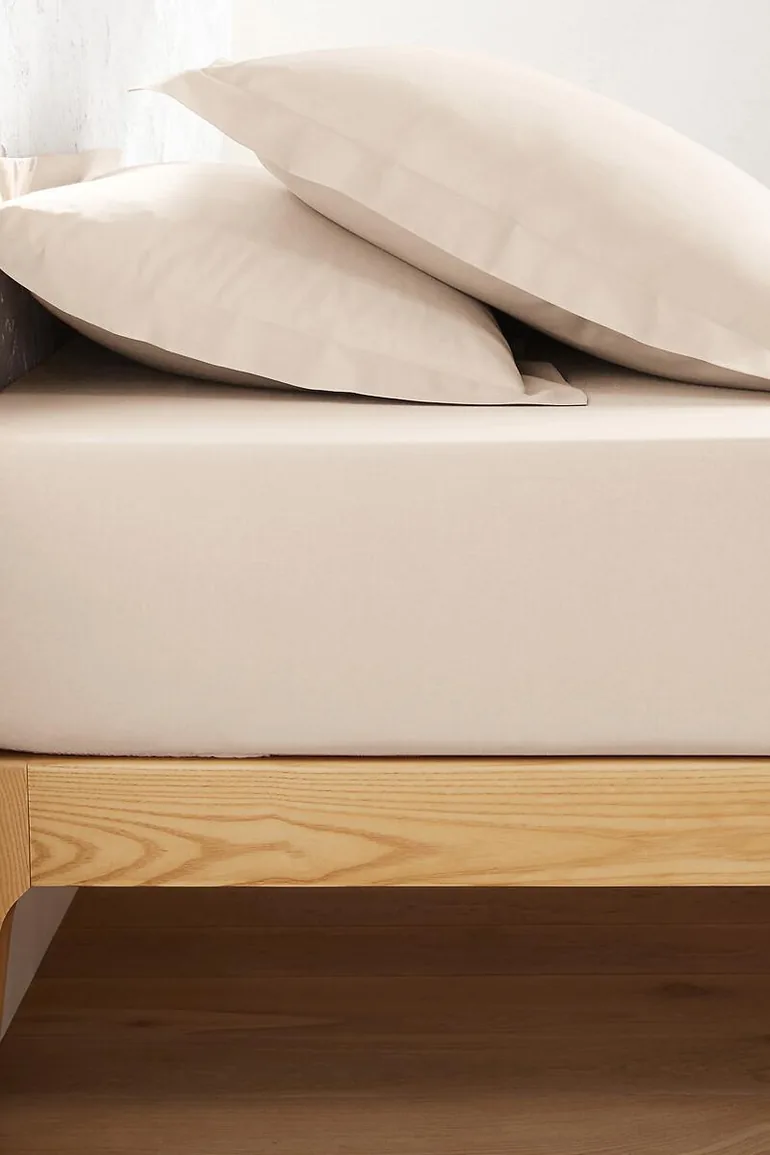 شرشف سرير قطن بحواف مطاطية بإرتفاع 25سم