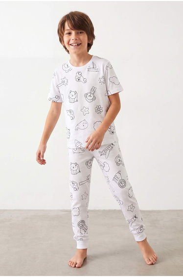 Ecru Dye Gift Unisex Children's Pajama Set