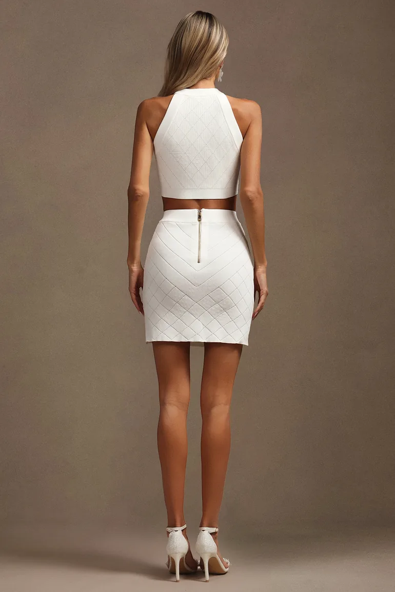Katty Gold Button Round Neck Top And Skirt Two-Piece Set Bella Barnett : Co-ordinates & Sets : VogaCloset Bahrain Katty Gold Button Round Neck Top And Skirt Two-Piece Set Bella Barnett : Co-ordinates & Sets : VogaCloset Bahrain