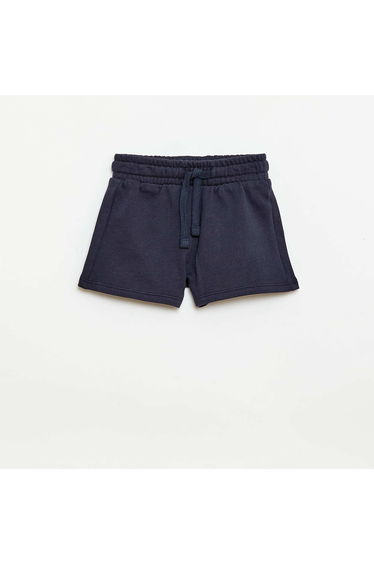 Unbrushed Fleece Shorts BLUE