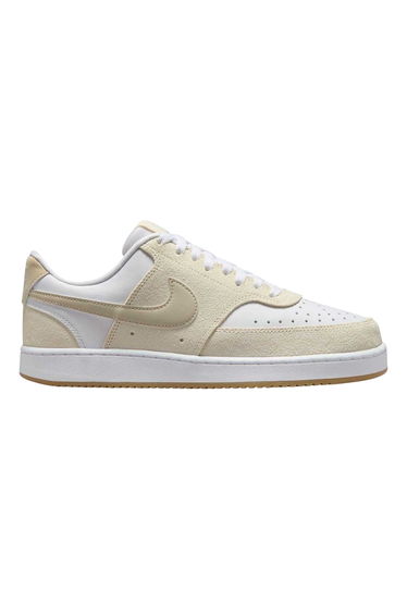 Nike Womens/Ladies Court Vision Leather Trainers - White/Beige