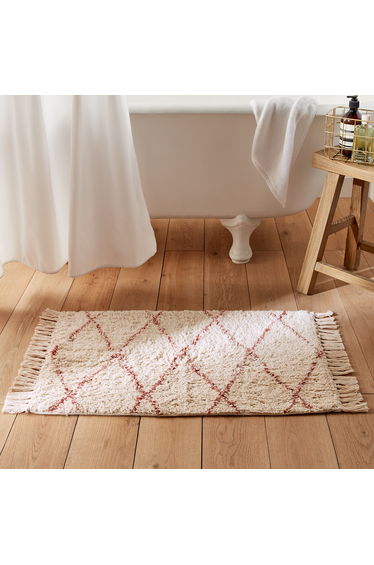 Fatouh Terracotta 100% Tufted Cotton Bath Mat