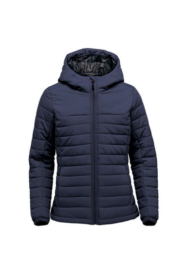 Stormtech Womens/Ladies Nautilus Quilted Hooded Jacket - Navy