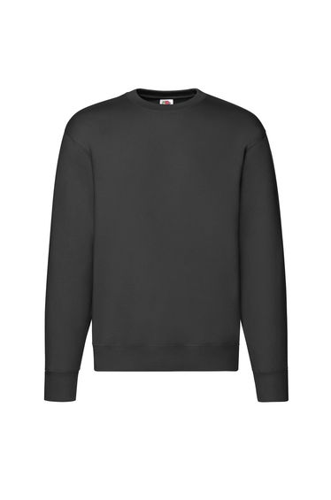 Fruit of the Loom Mens Premium Set-in Sweatshirt - Black
