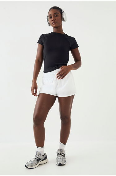 DSGN Studio Loose Fit Mesh Insert Short Sleeve T-Shirt - black