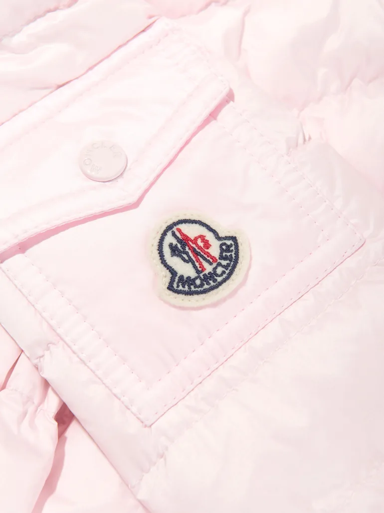 Baby Girls Down Padded Dalles Jacket in Pink - 2
