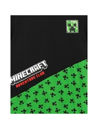 Minecraft Childrens/Kids Creeper Colour Block T-Shirt - Black - 2