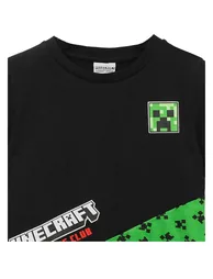 Minecraft Childrens/Kids Creeper Colour Block T-Shirt - Black - 3