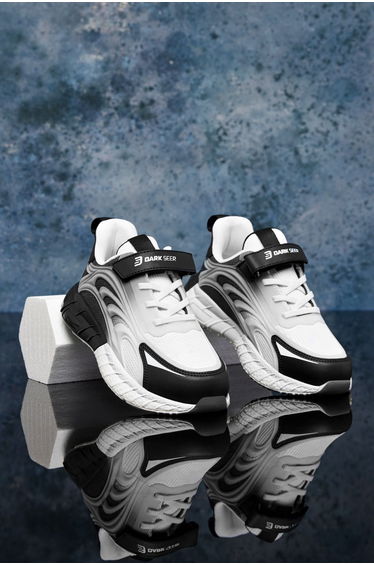 DS Mithril White Black Kids Sneakers