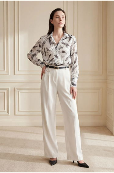 MY FASHION Printed Button-Up Shirt