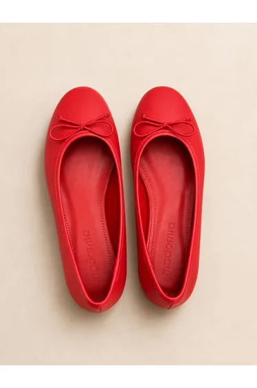 Bow Detailed Casual Ballerina Shoes – Soft Insole Flat Sole Ballerina Shoes