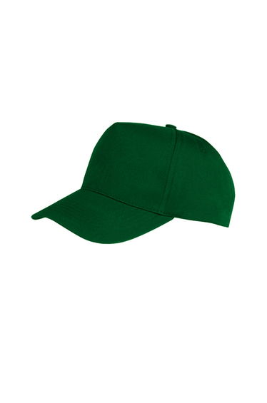Result Unisex Core Boston 5 Panel Printers Baseball Cap (Pack Of 2) - Bottle Green