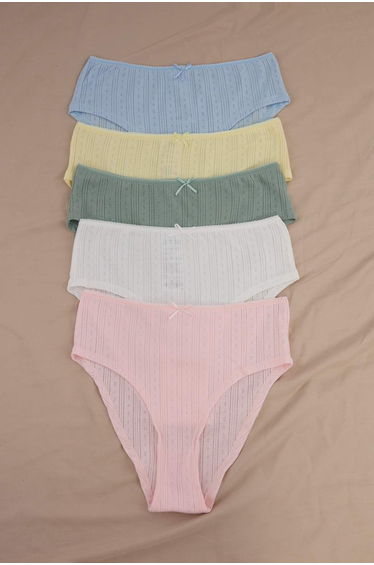 Multicolor 5-Pack Pointel Large Size Panties