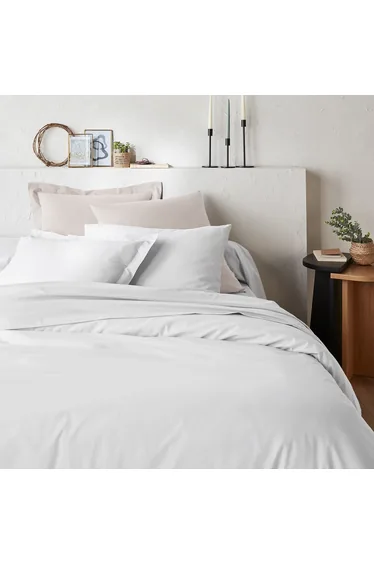 شرشف سرير قطن عضوي بحواف مطاطية