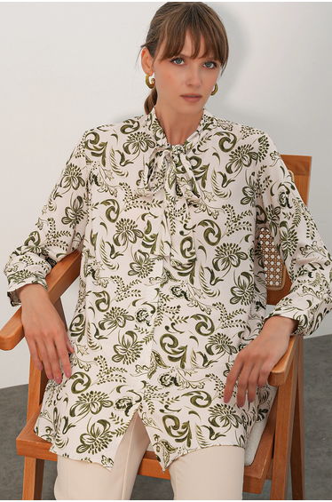 BDART Long Floral Viscose Shirt