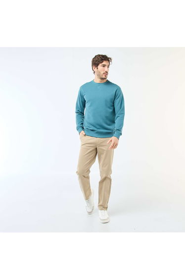 Regular Fit French Terry Sweatshirt BLUE