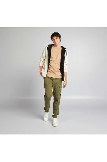 Joggers with flap pockets KHAKI