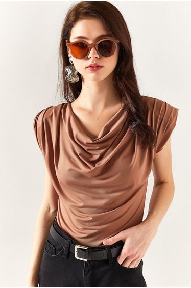 Blouse - Brown - Regular fit