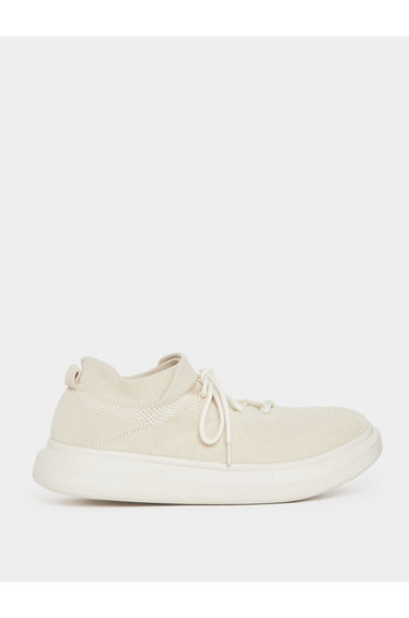 Textured Lace Up Platform Sole Sneakers