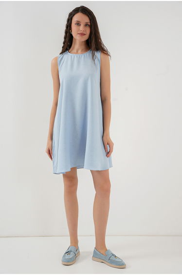 BDART Linen Blended A-Form Mini Dress