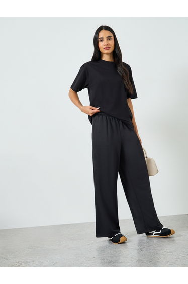 Black Oversized Cotton T-Shirt