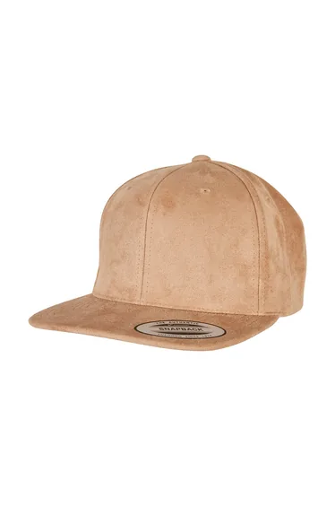Flexfit Unisex Adult Faux Suede Snapback Cap - Khaki