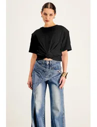 Jemma Ruch Twist T Shirt, White - 7