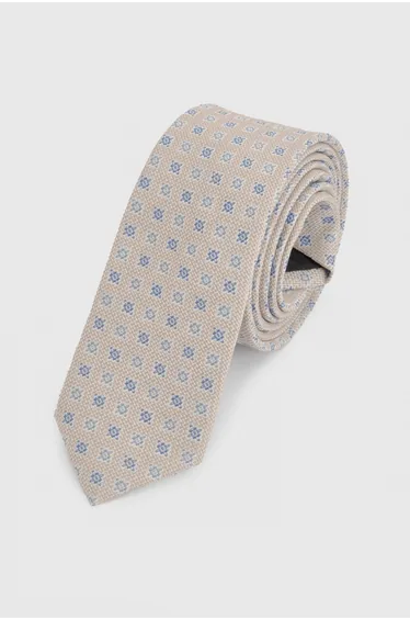 Champagne Textured Pattern Tie