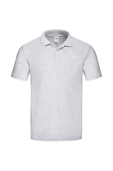 Fruit of the Loom Mens Original Polo Shirt - Heather Grey
