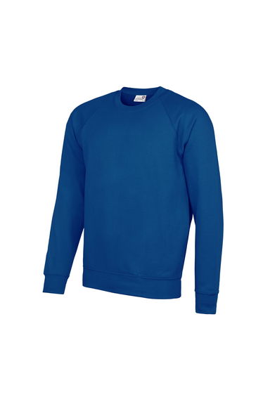 AWDis Academy Mens Crew Neck Raglan Sweatshirt - Deep Royal