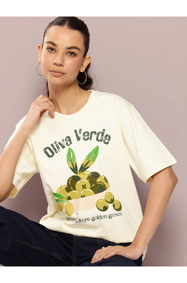 Women Oversized Crew Neck T-Shirt