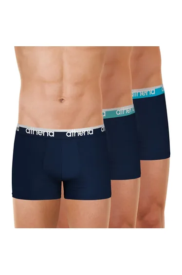 سروال داخلي شورت بوكسر عدد 3 سادة