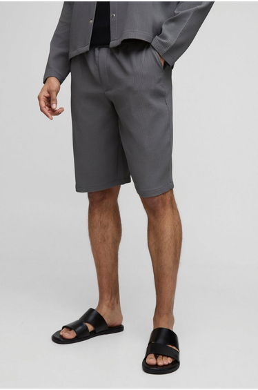 Pleated Elasticated Waist Jort