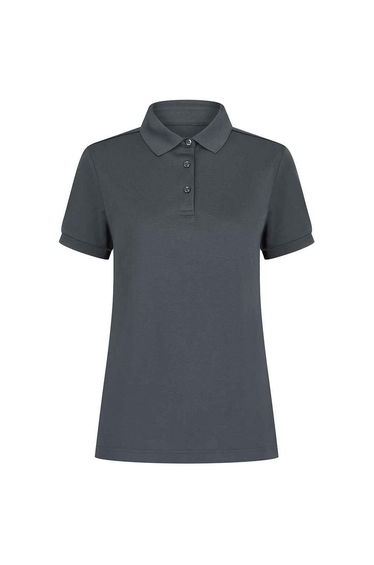 Henbury Womens/Ladies Recycled Polyester Polo Shirt - Charcoal