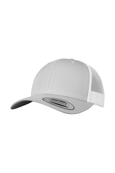 Flexfit Unisex Adult Retro Two Tone Trucker Cap - Silver/White