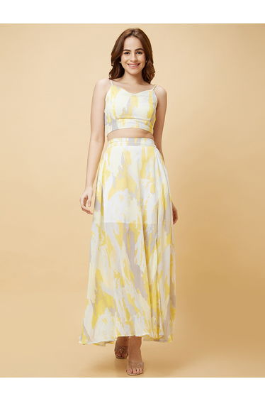 Strappy Crop Top and Maxi Skirt Co-Ords