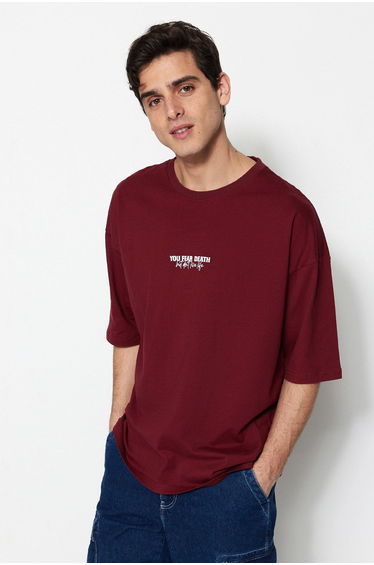 T-Shirt - Burgundy - Oversize