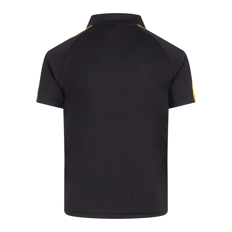 Finden & Hales Childrens/Kids Team Polo Shirt - Black/Gold - 1
