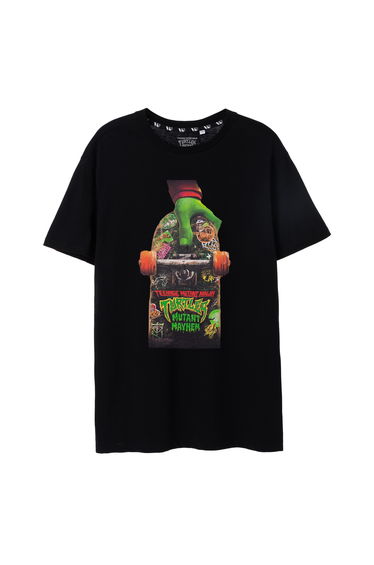 Teenage Mutant Ninja Turtles: Mutant Mayhem Mens Skateboard T-Shirt - Black