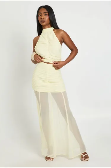 طقم بوهو باللون الأصفر