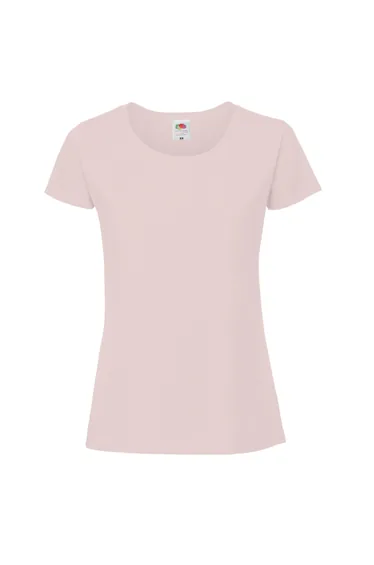 Fruit Of The Loom Womens/Ladies Ringspun Premium T-Shirt - Powder Rose