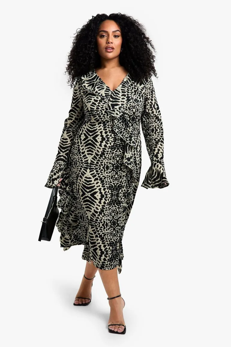 blue midi tea dress Cruising By Blue Floral Short Sleeve Midi Dress