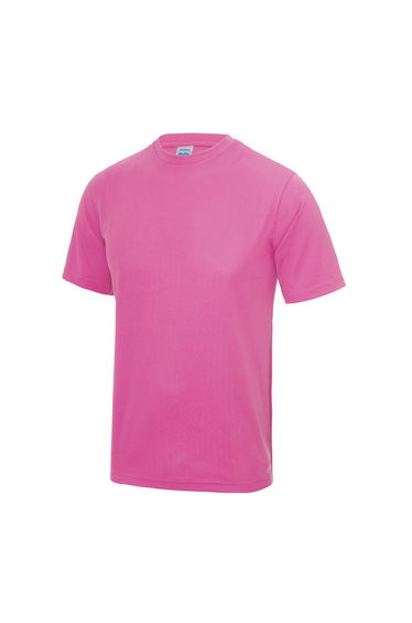 AWDis Just Cool Mens Performance Plain T-Shirt - Electric Pink