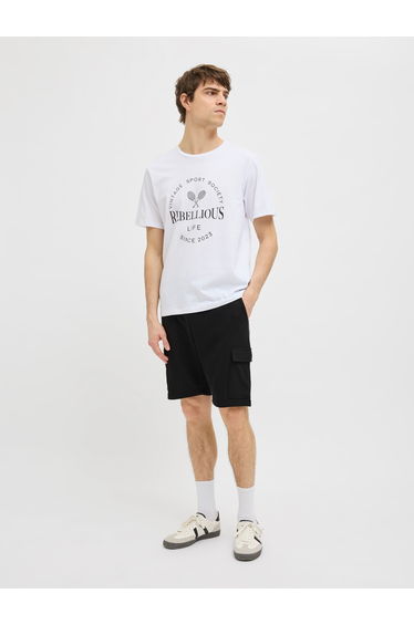 Slogan Print Crew Neck T-Shirt