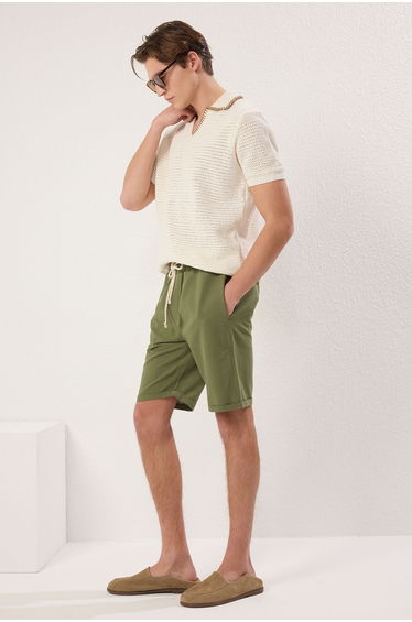 Khaki Regular Shorts & Bermuda
