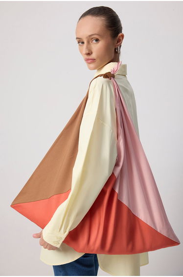 MULTICOLORED POPLIN BAG