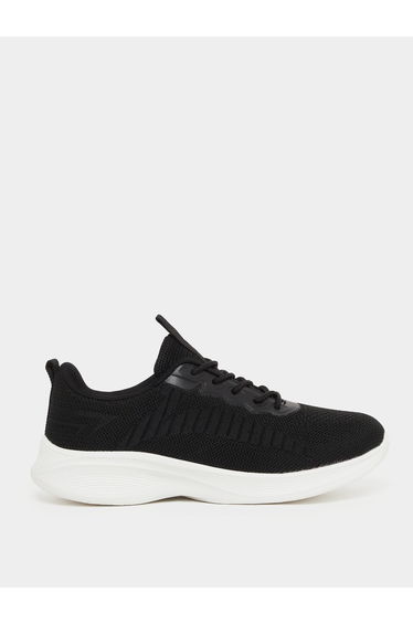 Textured Lace Up Running Shoes